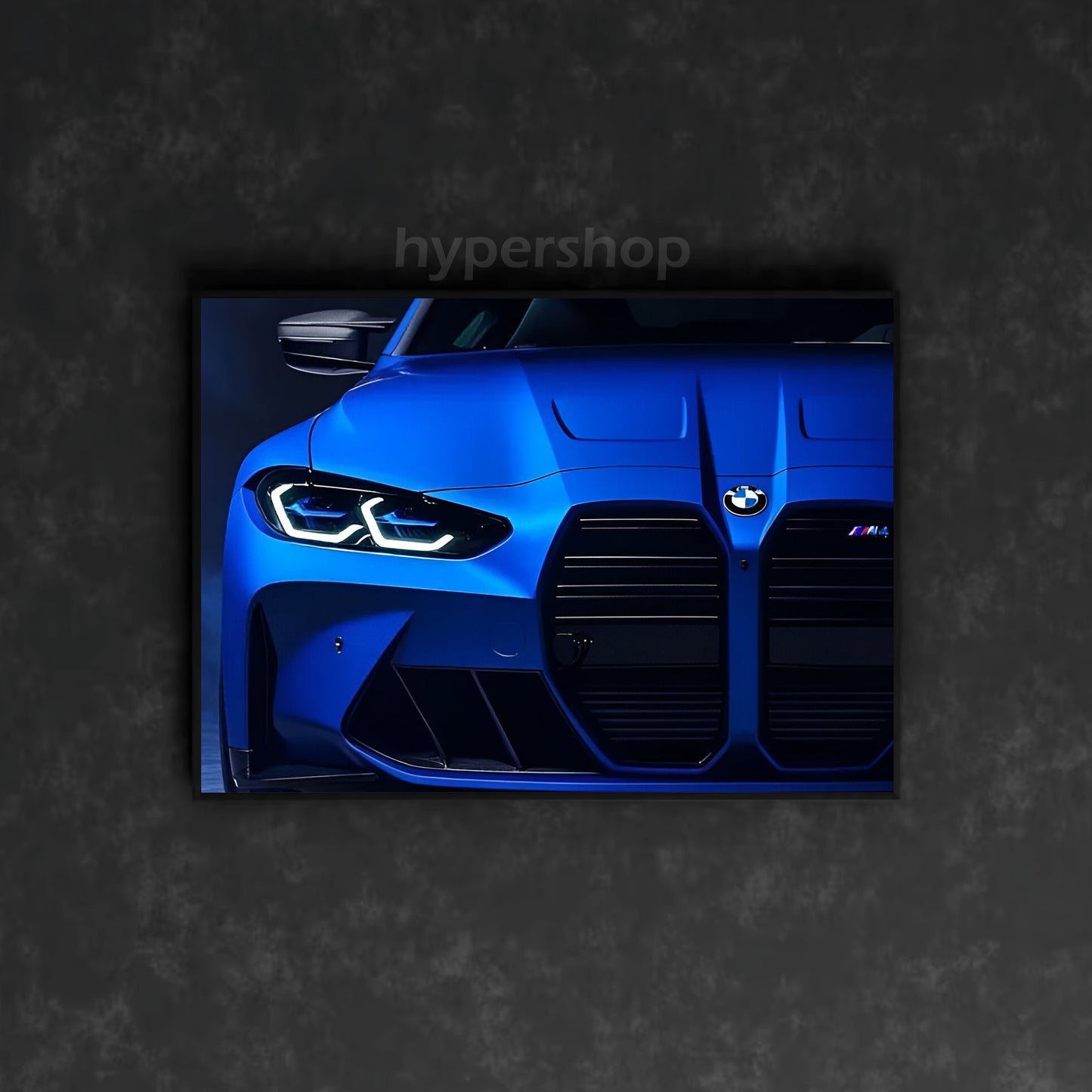 BMW M3 G80 Front White DRL | Car Neon Poster