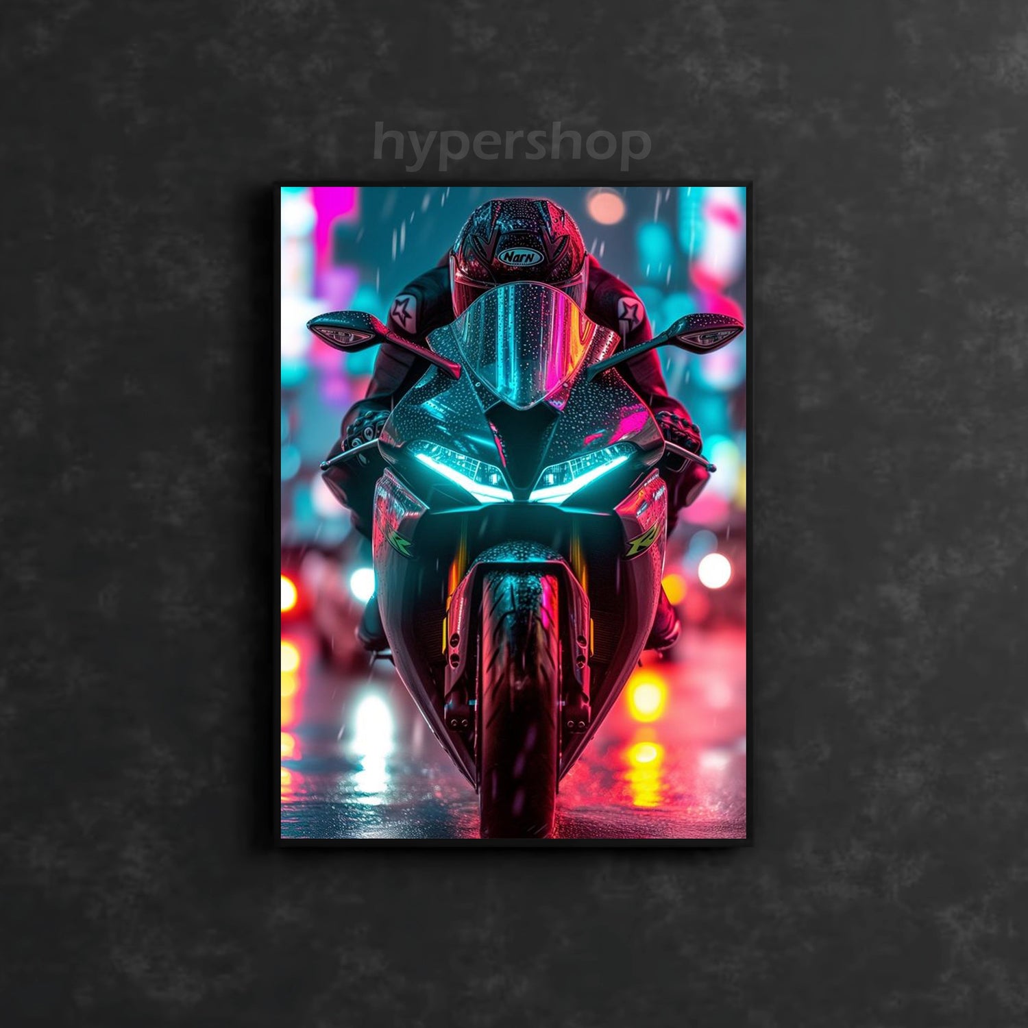 Bike Neon Posters
