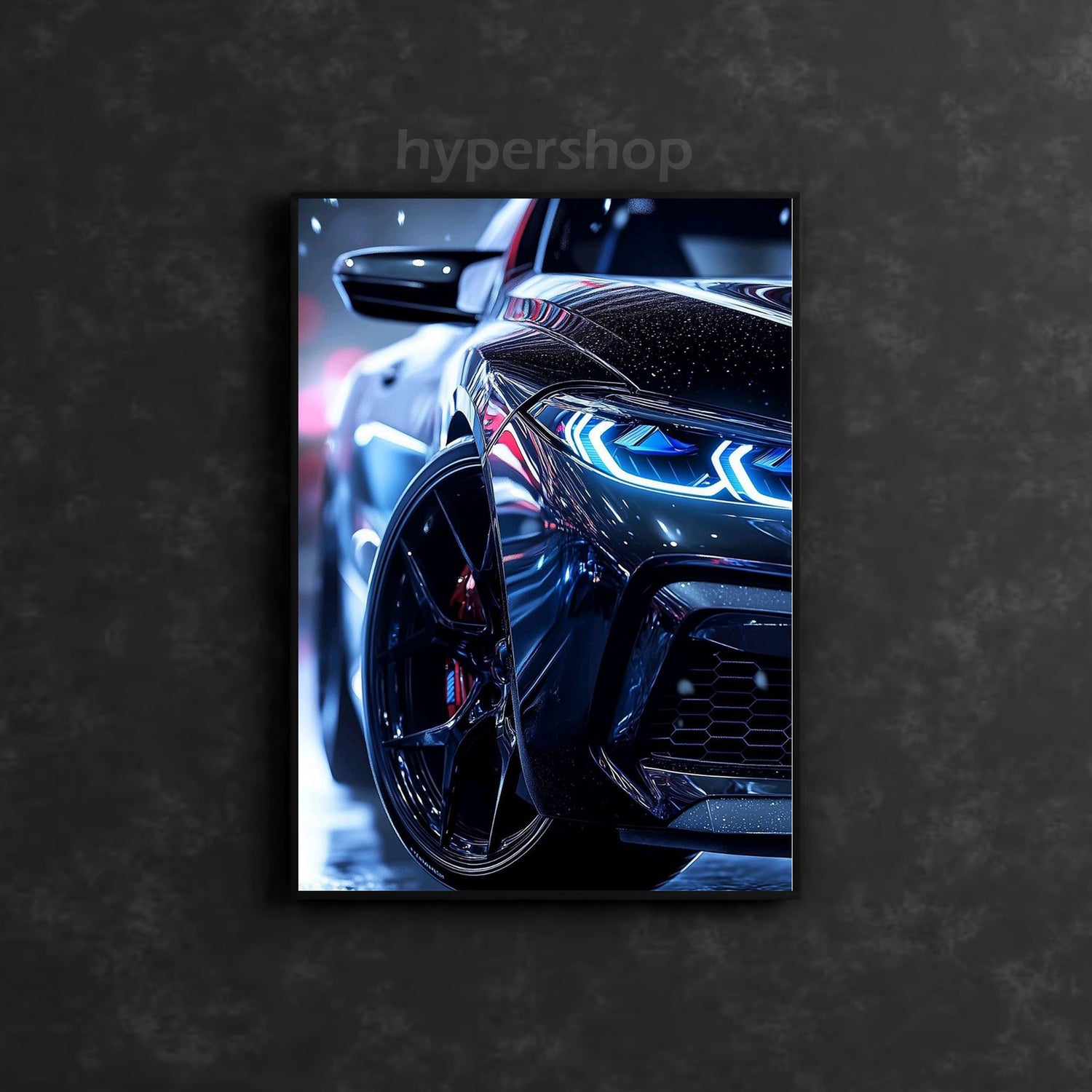 BMW Neon Poster