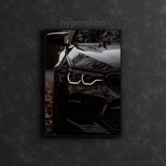 BMW M5 F90 Front White DRL | Car Neon Poster