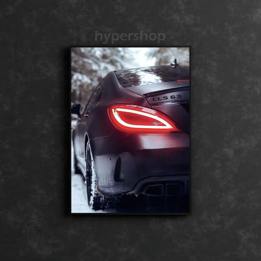 Mercedes-Benz CLS 63 AMG Red Tail Light | Car Neon Poster