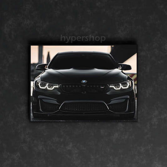 BMW M3 F80 Front White DRL | Car Neon Poster