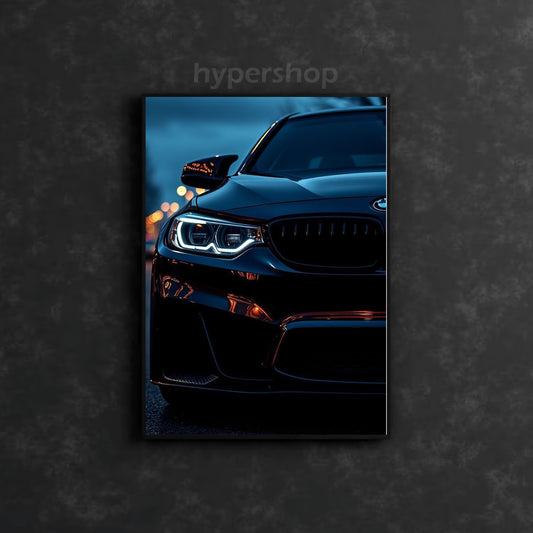 BMW M2 F87 Front White DRL | Car Neon Poster