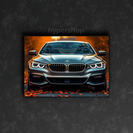 BMW G30 5 Series Front White DRL | Car Neon Poster
