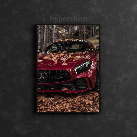Mercedes-AMG GT Front White DRL | Car Neon Poster