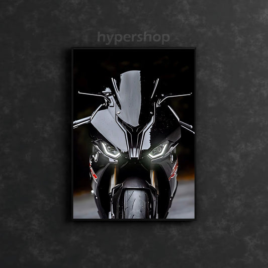 BMW S1000RR Head Lights | Bike Neon Poster