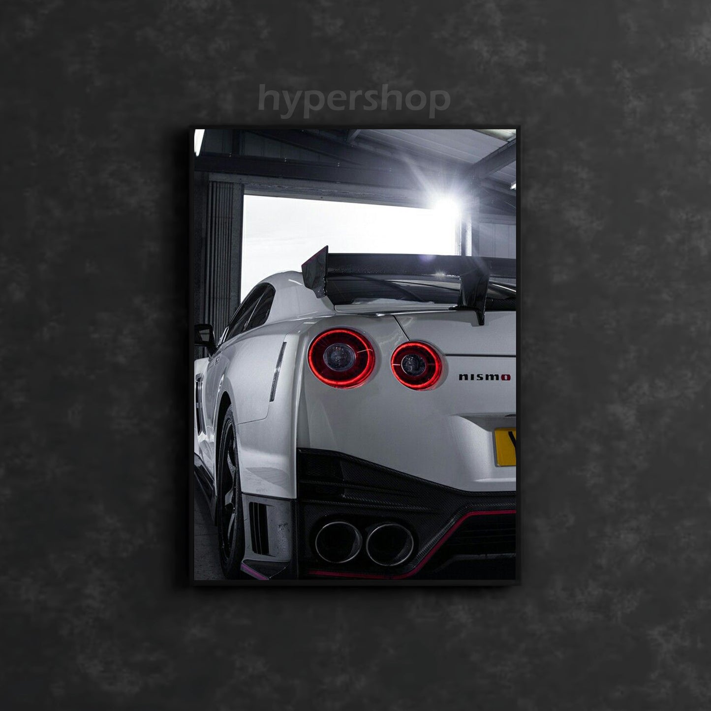 Nissan GT-R R35 Red Tail Lights | Car Neon Poster