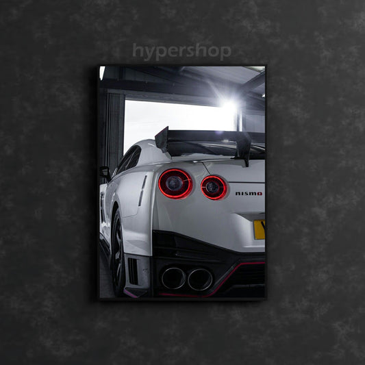 Nissan GT-R R35 Red Tail Lights | Car Neon Poster
