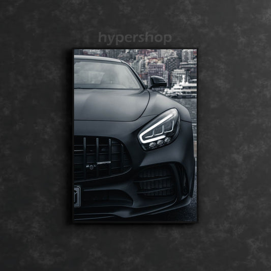 Mercedes-AMG GT Front White DRL | Car Neon Poster