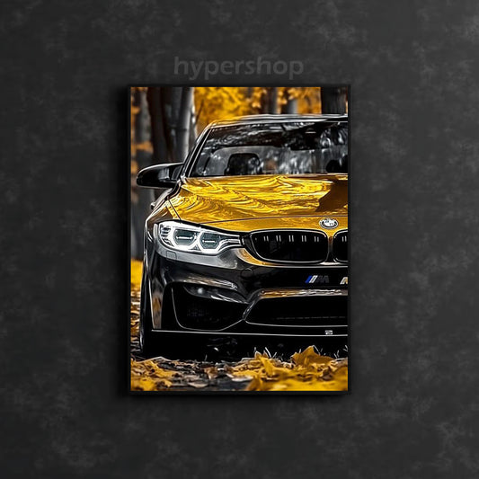 BMW M3 G80 Front White DRL | Car Neon Poster