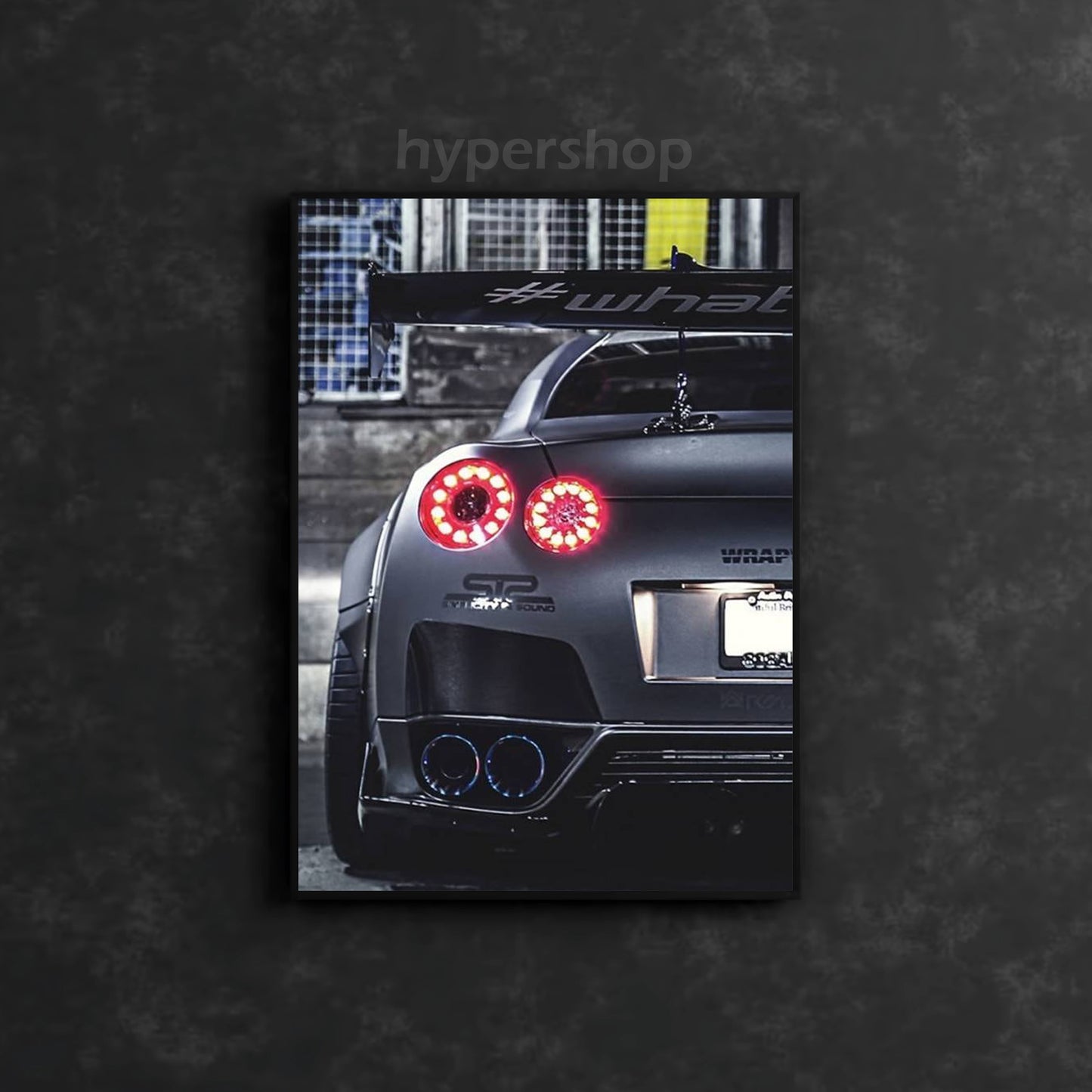 Nissan GT-R R35 Tail Lights | Car Neon Poster