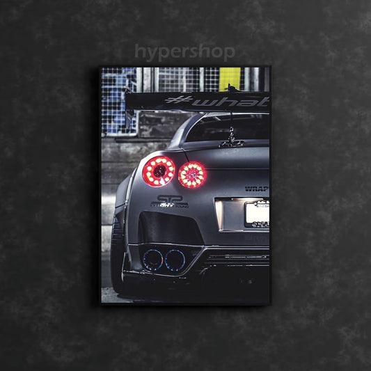 Nissan GT-R R35 Tail Lights | Car Neon Poster