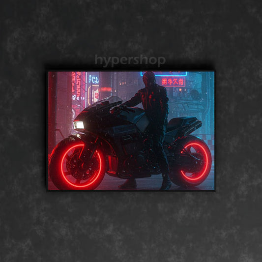 Cyberpunk 2077’s Yaiba Kusanagi CT-3X  | Bike Neon Poster