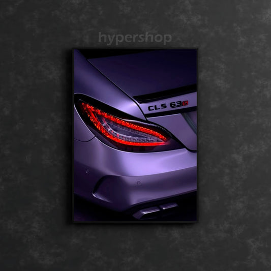 Mercedes-Benz CLS 63 AMG S Red Tail light | Car Neon Poster