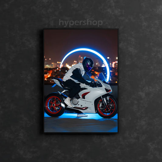 Ducati Panigale V2 | Bike Neon Poster